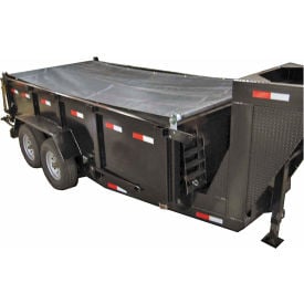 Buyers Aluminum Tarp System with Solid Vinyl Tarp 7-1/2 Ft. x 15 Ft. - DTR7515S