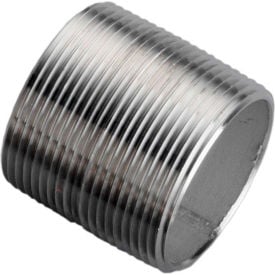 1/2 In. X 1-1/8 In. 304 Stainless Steel Pipe Nipple - 16168 PSI - Sch. 40 - Domestic