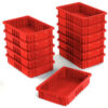 Global Industrial™ Plastic Dividable Grid Container 16-1/2""L x 10-7/8""W x 3-1/2""H Red