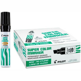 Pilot® Jumbo Refillable Permanent Marker Chisel Tip Black