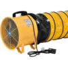 Global Industrial™ 12"" Portable Blower Fan 16' Flexible Duct 2 Speed 1640 CFM 3/8 HP