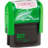 2000 PLUS® 2000 PLUS Green Line Message Stamp Posted 1 1/2 x 9/16 Red
