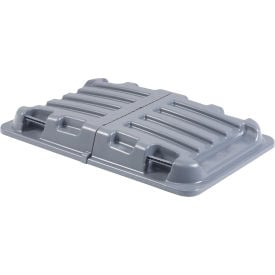 Global Industrial™ Lid for 1/2 Cu. Yd. Plastic Recycling Tilt Truck Gray