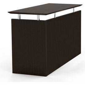 Safco® Medina 48-1/2""W Non-Handed Return 48-1/2""W x 20""D x 29-1/2""H Mocha