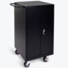 Luxor Laptop/Chromebook Computer Charging Cart For 18 Devices 25""W x 21-1/4""D x 39-3/4""H Black