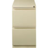 Hirsh Industries® 20"" Deep File/File Mobile Pedestal - Putty
