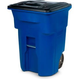 Toter Heavy Duty Two-Wheel Trash Cart 96 Gallon Blue - ANA96-00BLU