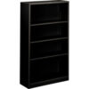 HON® Metal Bookcase Four-Shelf 34-1/2""W x 12-5/8""D x 59""H Black