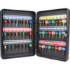 Barska Key Safe With Keyed Lock CB12484 - 48 Key Cap. 14-1/2"" x 11"" x 3"" Black