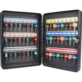 Barska Key Safe With Keyed Lock CB12484 - 48 Key Cap. 14-1/2"" x 11"" x 3"" Black