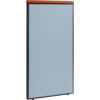 Interion® Deluxe Office Partition Panel 36-1/4""W x 61-1/2""H Blue