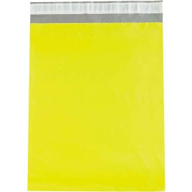 Global Industrial™ Colored Poly Mailers 12""W x 15-1/2""L 2.5 Mil Yellow 100/Pack