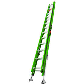 Little Giant® Hyperlite Extension Ladder w/ Cable Hooks V-Rung & Auto-Leveler 28' Type IAA