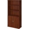Bush Furniture Bookshelf with 5 Shelves - 36""W - Hansen Cherry - Series C Elite