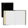 Wilson Jones® Minute Book 8-1/2"" x 14"" Black Leather Cover 250 Pages/Book