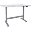 Global Industrial™ Electric Adjustable Height Workbench Laminate Safety Edge 60""W x 30""DGray