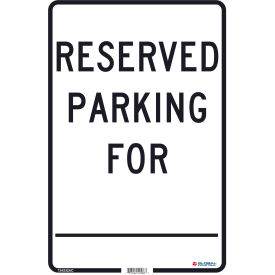 Global Industrial™ Reserved Parking For 18x12 .080 Aluminum