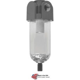 Arrow Mini Particulate Filter F300-01 Poly Bowl 1/8"" Npt 150 Psi