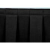 4'L Box-Pleat Skirting for 32""H Stage - Black