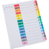 Universal® Deluxe Table of Contents Dividers for Printers 15-Tab 1 - 15 11"" x 8.5"" 6 Sets