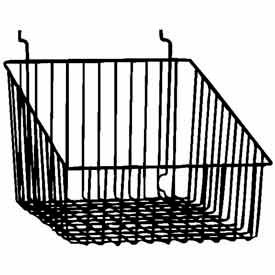 12""W X 12""D X 8""H Sloped Front Basket - Semi-Gloss White