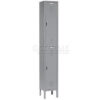 Global Industrial™ Paramount® 2-Tier 2 Door Locker 12""W x 18""D x 78""H Gray Unassembled
