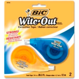 Bic® Single Line Correction Tape 1/5"" x 39.4' White 2 Pack