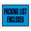 Full Face Envelopes ""Packing List Enclosed"" Print 5-1/2""L x 4-1/2""W Blue 1000/Pack