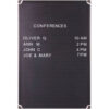 MasterVision Letter Board 24"" X 36"" Aluminum Frame Black
