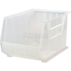 Global Industrial™ Plastic Stack & Hang Bin 11""W x 18""L x 10""H Clear