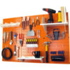 Wall Control Pegboard Standard Tool Storage Kit Orange/White 48"" X 32"" X 9""