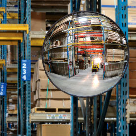 Global Industrial™ Round Acrylic Convex Mirror Indoor 36"" Dia. 160° Viewing Angle