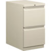 HON® Efficiencies Mobile File/File Pedestal 15""W x 22.88""D x 28""H Light Gray