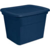Sterilite 17317408 Industrial Tote 18 Gallon 23-1/2"" L x 18-3/8""W x 16-1/8""H Marine Blue