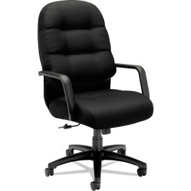 HON® Pillow-Soft Executive Chair - High Back - Fabric - Black - 2090 Series