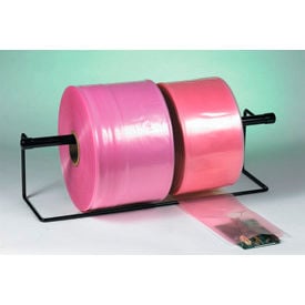 Global Industrial™ Anti Static Poly Tubing 10""W x 2150'L 2 Mil Pink 1 Roll