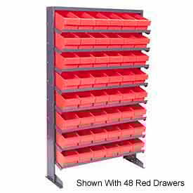 Quantum QPRS-501 Single Sided Rack 12""x36""x60"" with 72 Yellow Euro Drawers