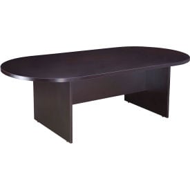 71""W x 35""L Racetrack Conference Table - Mocha