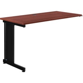 Interion® 48""W Left Handed Return Table - Mahogany