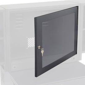 Optional Door with Acrylic Window For Global Industrial™ Fold-Out Computer Cabinet Black