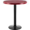 Global Industrial™ 36"" Round Outdoor Bar Height Table 42""H Red