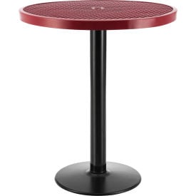 Global Industrial™ 36"" Round Outdoor Bar Height Table 42""H Red