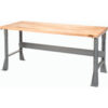Global Industrial™ Workbench with Flared Leg 60 x 30"" Maple Butcher Block Square Edge