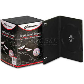 Innovera 72810 Standard DVD Case Black 10/Pack