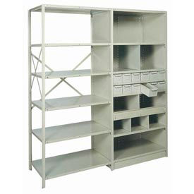 Swinging Doors For Shelving 36""Wx84""H - For T-Post Gray