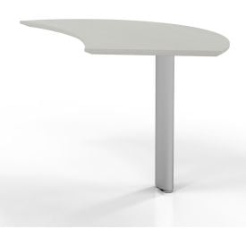 Safco® Medina Right Curved Desk Extension 47""W x 28""D x 29-1/2""H Sea Salt