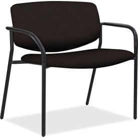 Lorell® Bariatric Guest Chairs - Fabric - Black