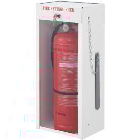 Global Industrial™ Fire Extinguisher Cabinet Surface Mount Lockable Fits 2-1/2-5 Lbs.