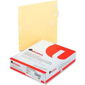 Universal Economical Insertable Index Clear Tabs 5-Tab Letter Buff 24 Sets/Box