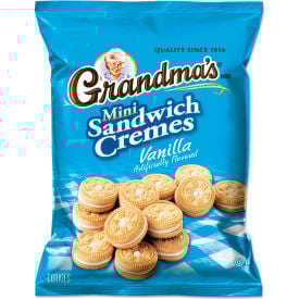 Grandma's® Mini Vanilla Creme Sandwich Cookies 3.71 oz. 24/Carton